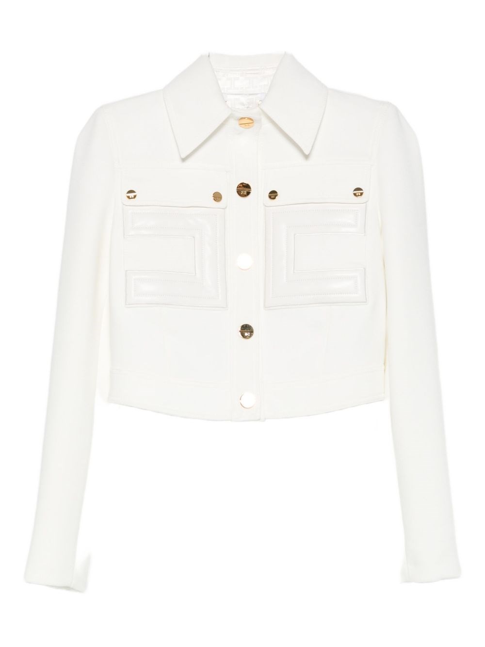 Elisabetta Franchi Short Jacket In White