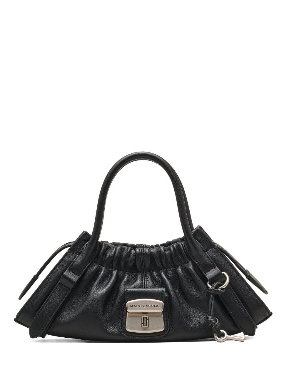 Marc Jacobs The Small Satchel Leather Shoulder Bag In Black
