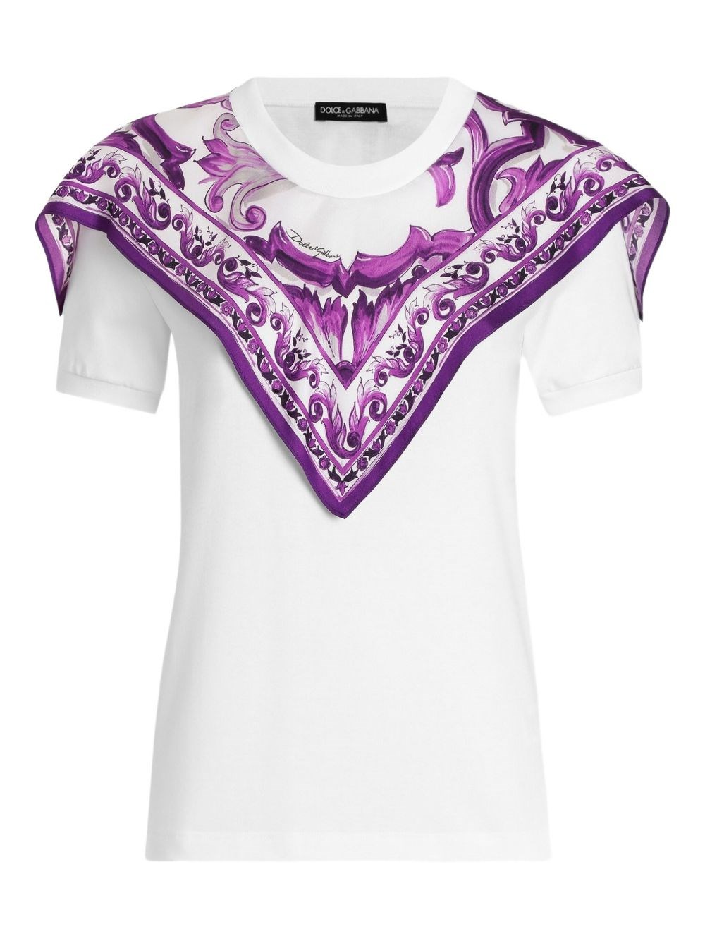 Dolce & Gabbana T-Shirt With Scarf - Dolce & Gabbana - Modalova