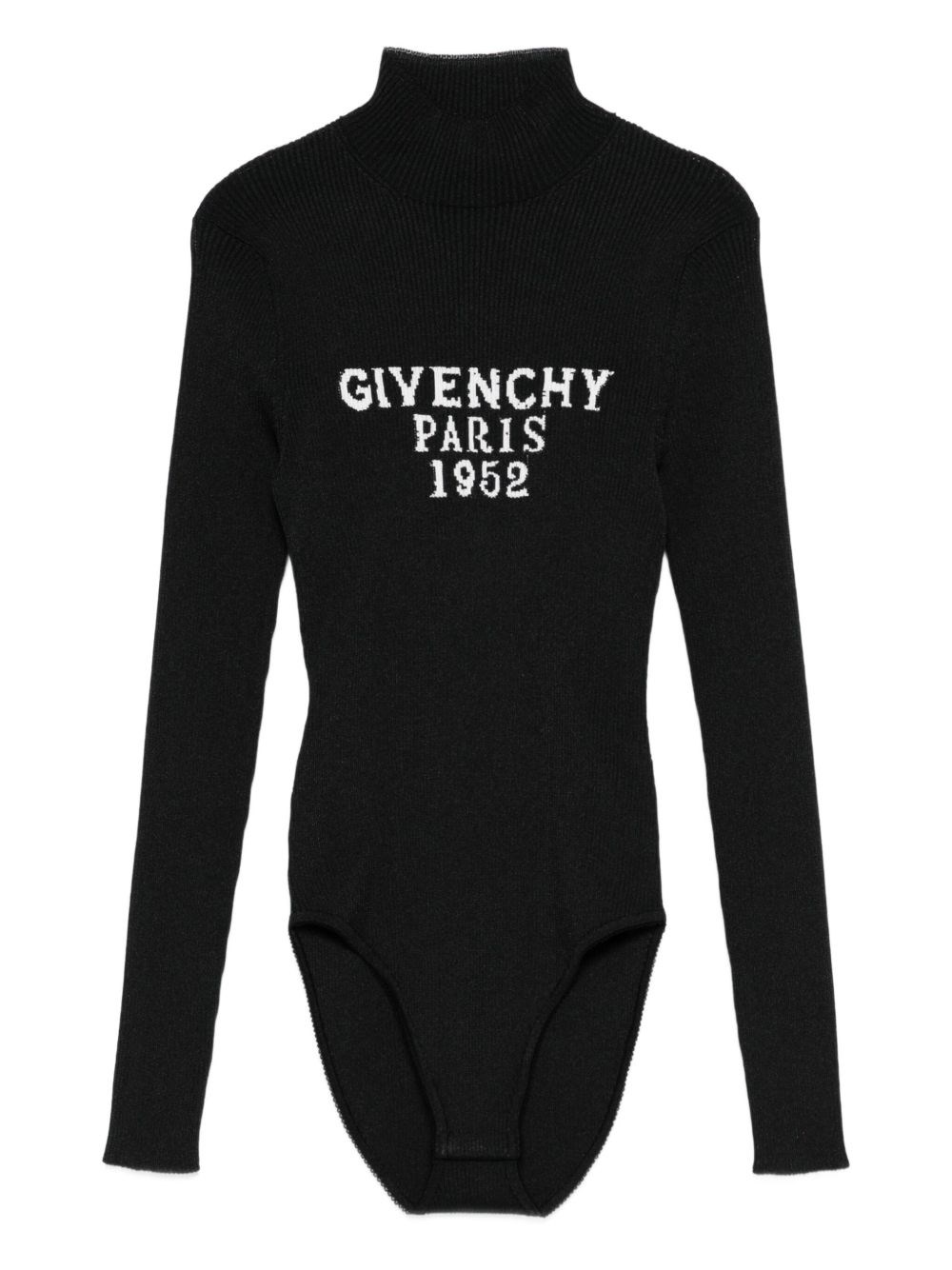Givenchy Fitted Long Sleeve Turtleneck Bodysuit In Black