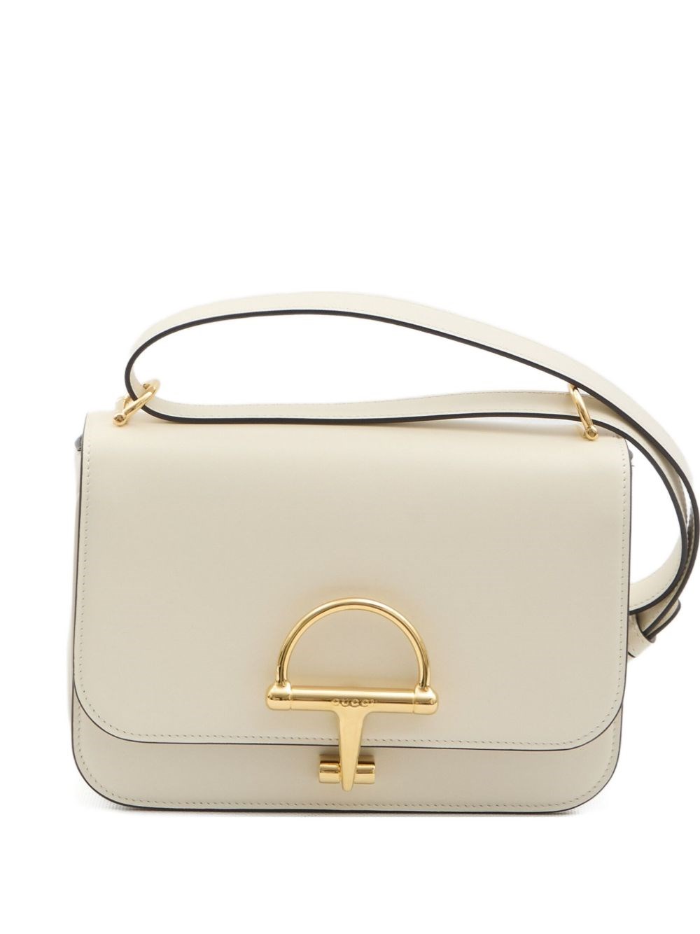 Gucci Small Crossbody Bag In Smooth Leather In White