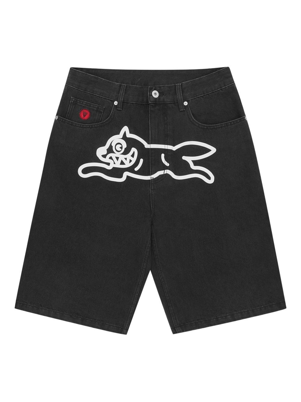 ICECREAM Running Dog Denim Shorts - ICECREAM - Modalova