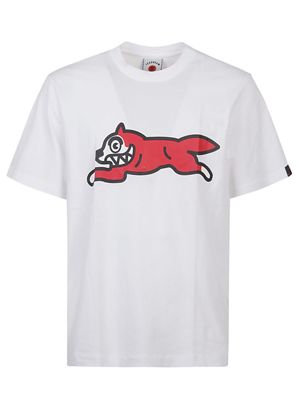 Icecream Mens White Running Dog Graphic-print Cotton-jersey T-shirt In White