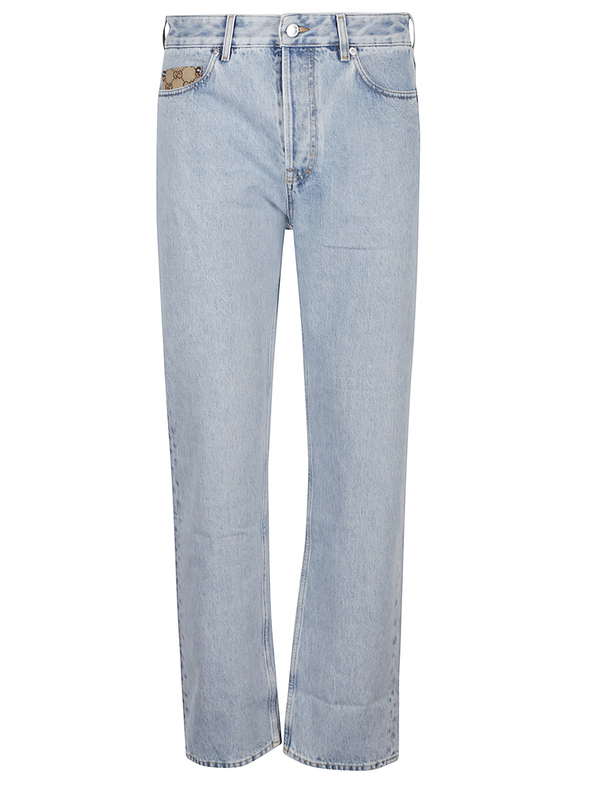 Gucci 5-pocket Straight-leg Jeans In Blue