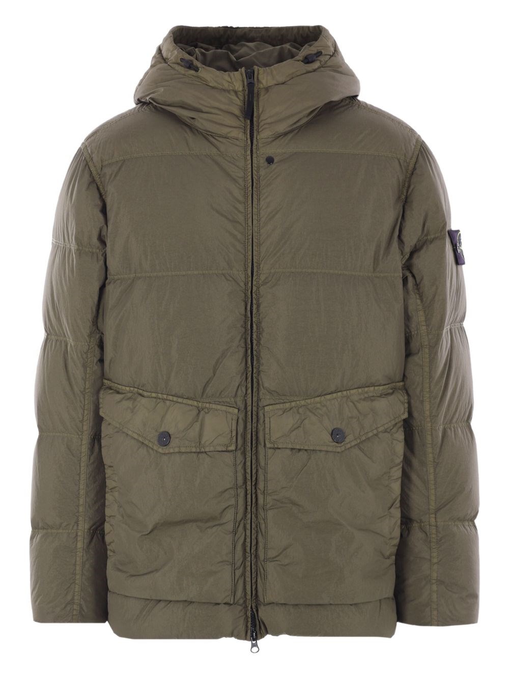 Stone Island Down Jacket With Hood - Stone Island - Modalova