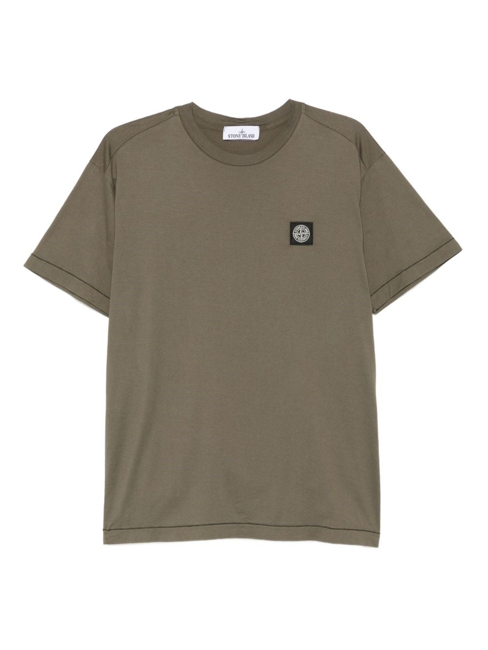 T-Shirt With Logo Application - Stone Island - Modalova