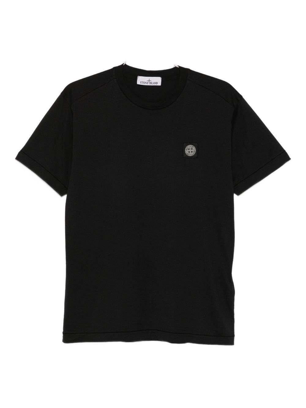 Stone Island Logo T-shirt In Black