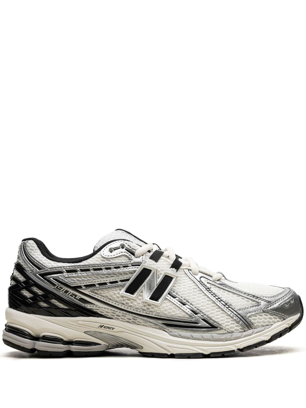 New Balance Multicolor Low Top Sneakers With Logo Detail On The Rear In Tech Fabric Man In White
