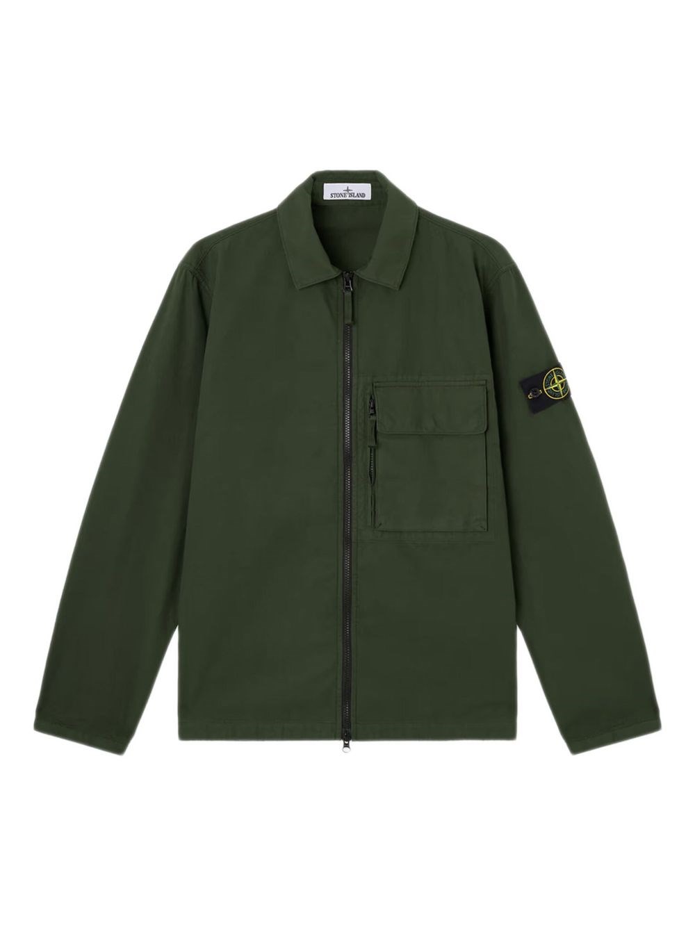 Jacket With Compass Application - Stone Island - Modalova