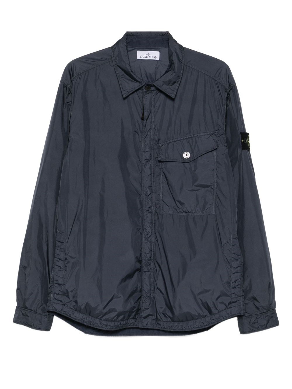 Stone Island Light Jacket Clothing In Blue