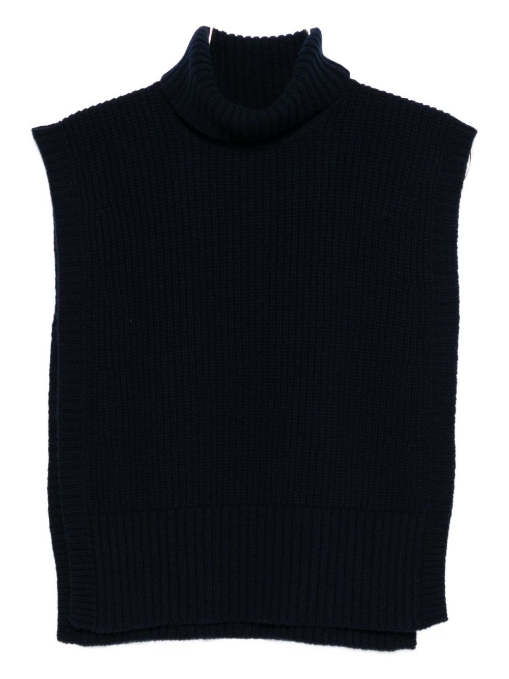 Davantino Wool Turtle-neck Sweater In Blue