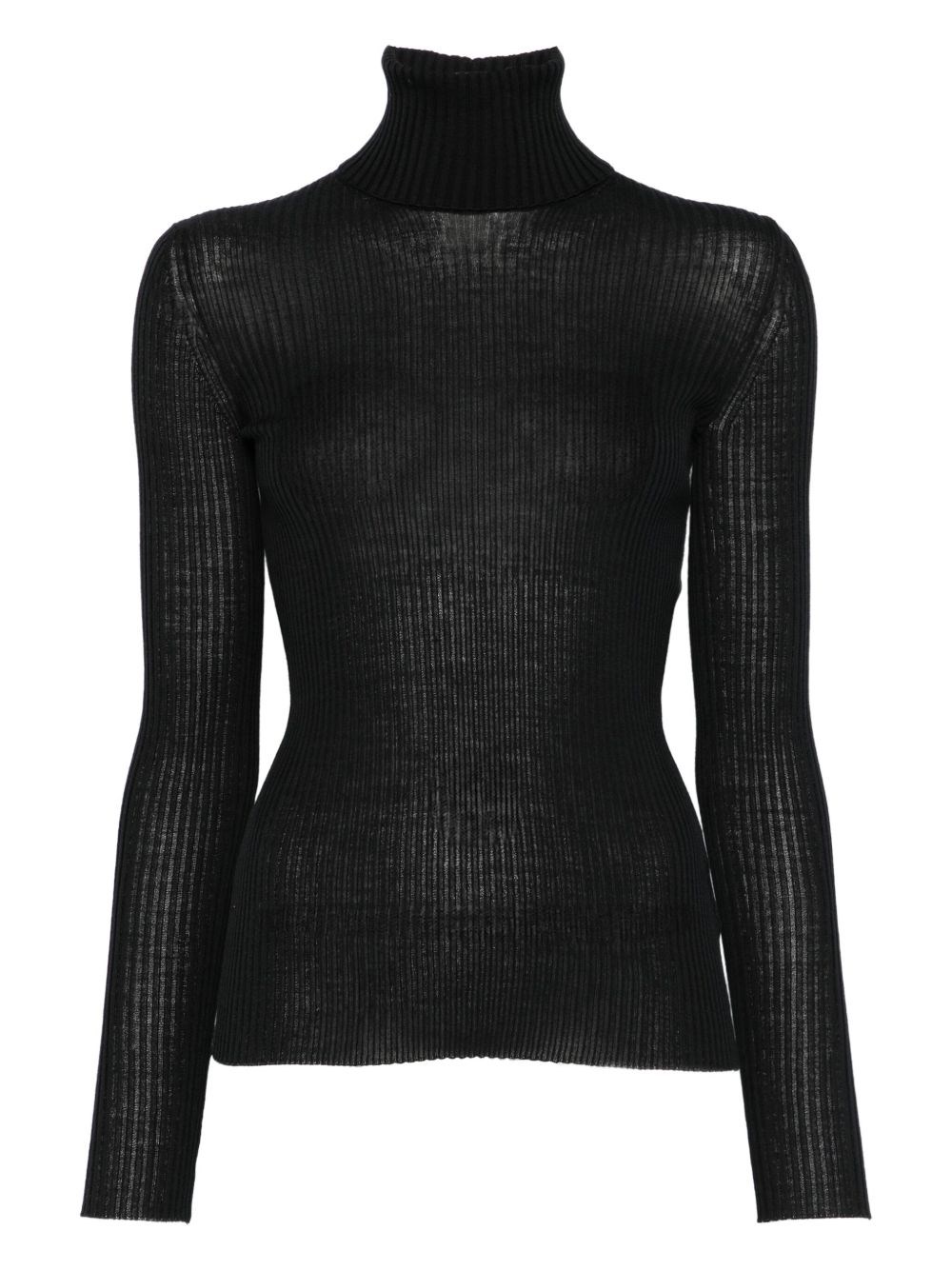 Mrz Wool Turtle-neck Sweater In Black