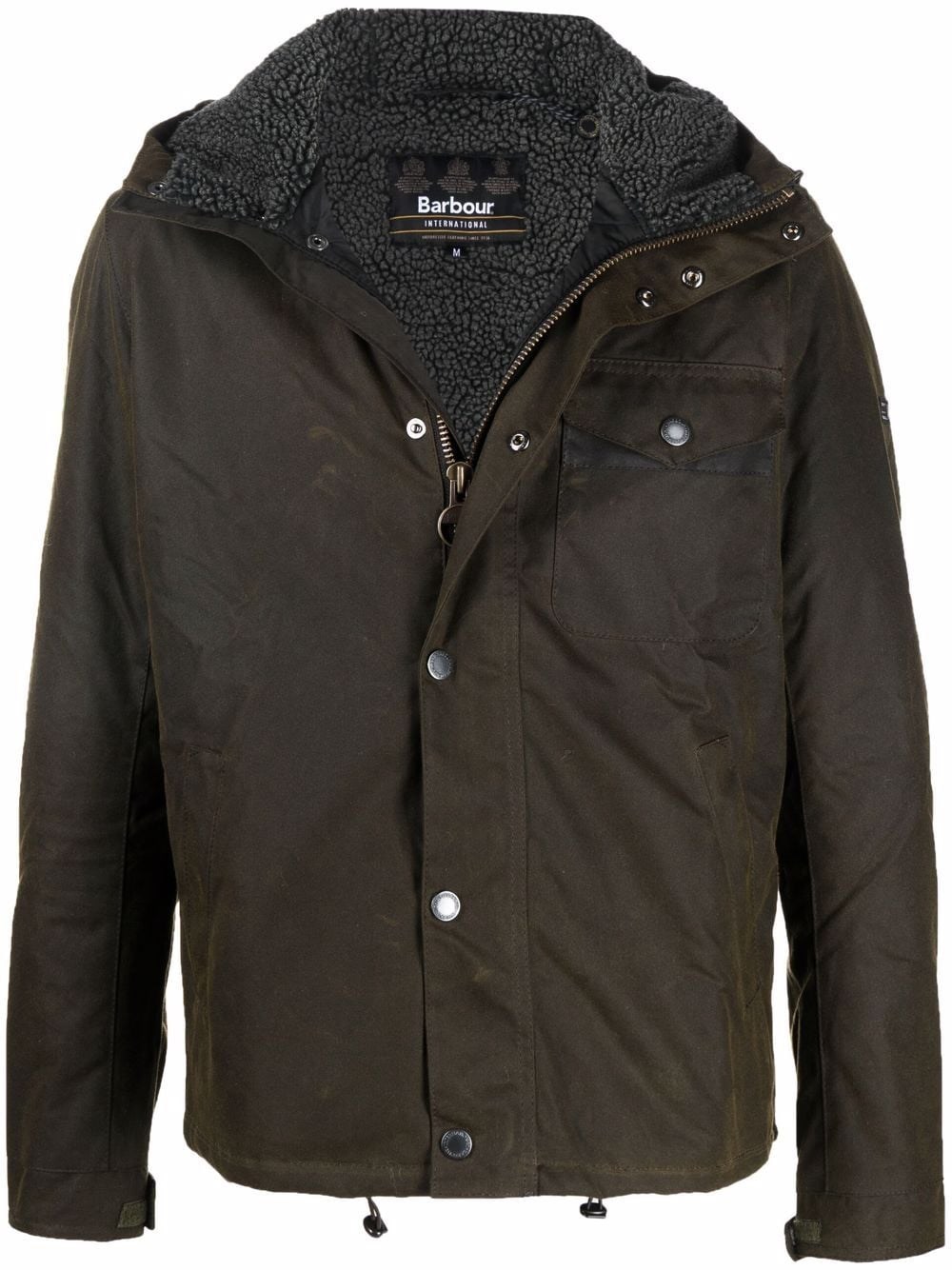 Barbour Kevlar Waxed Jacket In Green