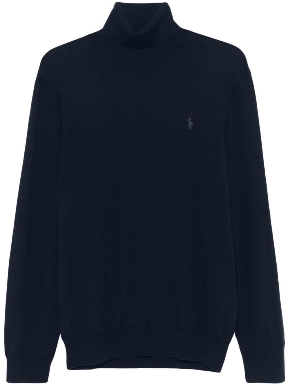 Polo Ralph Lauren Turtleneck Sweater With Cuffs And Hem In Black