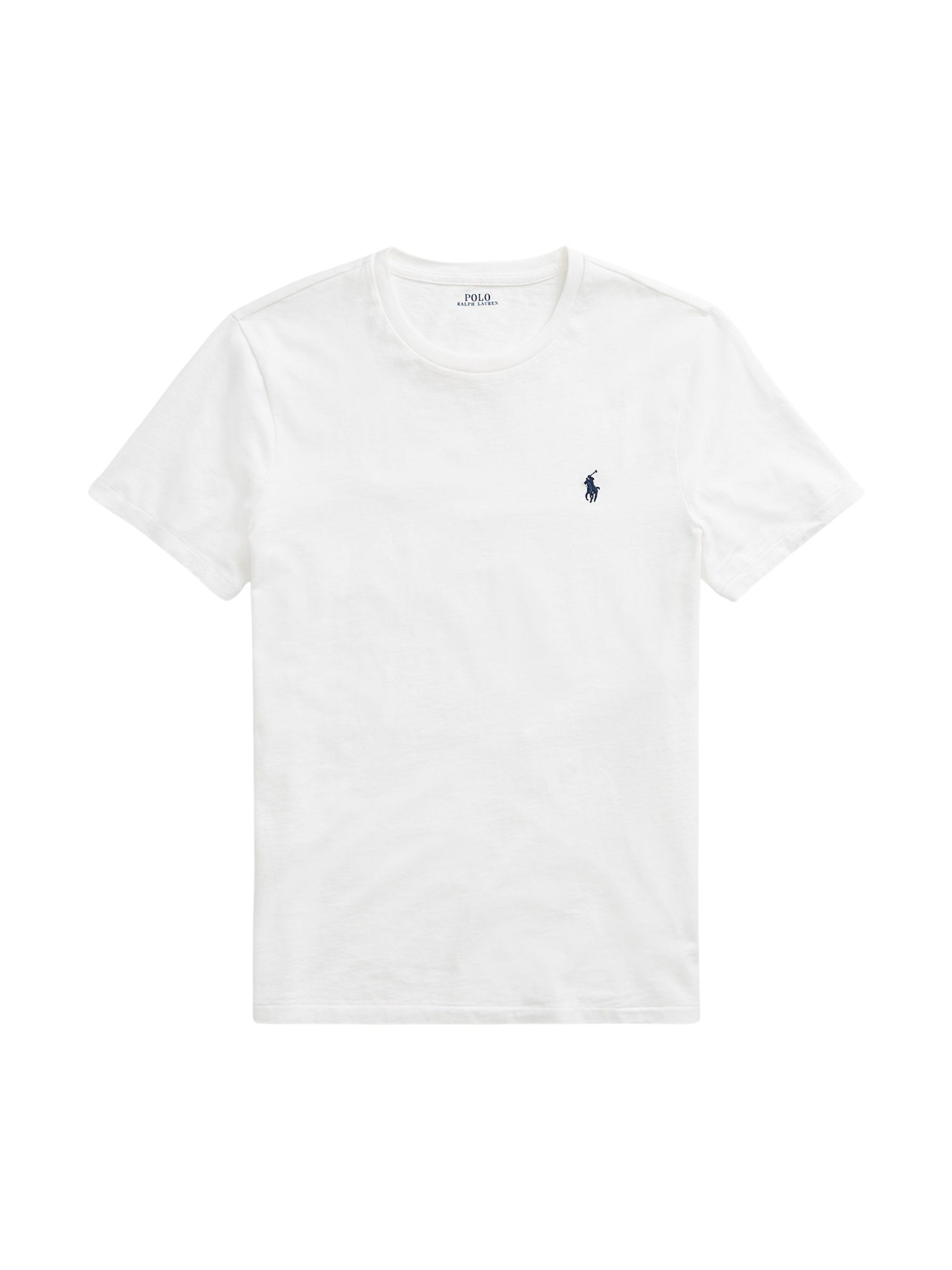 Polo Ralph Lauren Cotton Embroidered Logo Tee In White