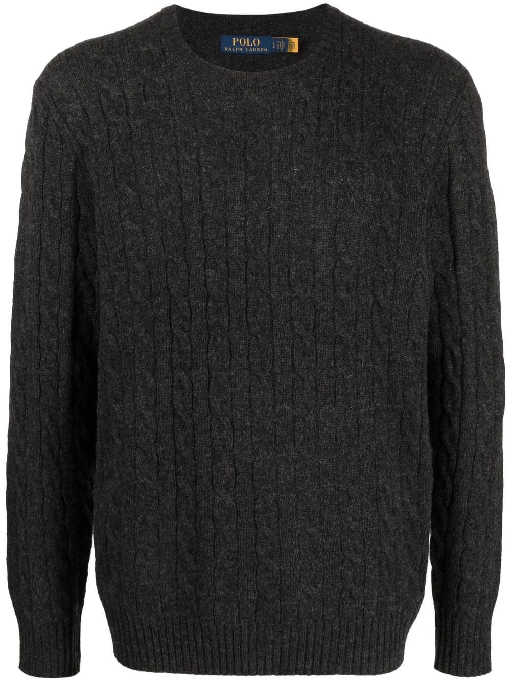 Polo Ralph Lauren Round Neck Sweather With Logo In Black