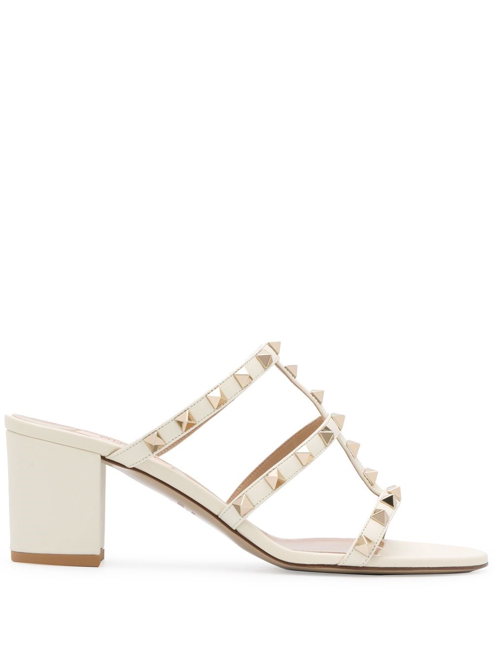 Rockstud Leather Sandals - Valentino Garavani - Modalova