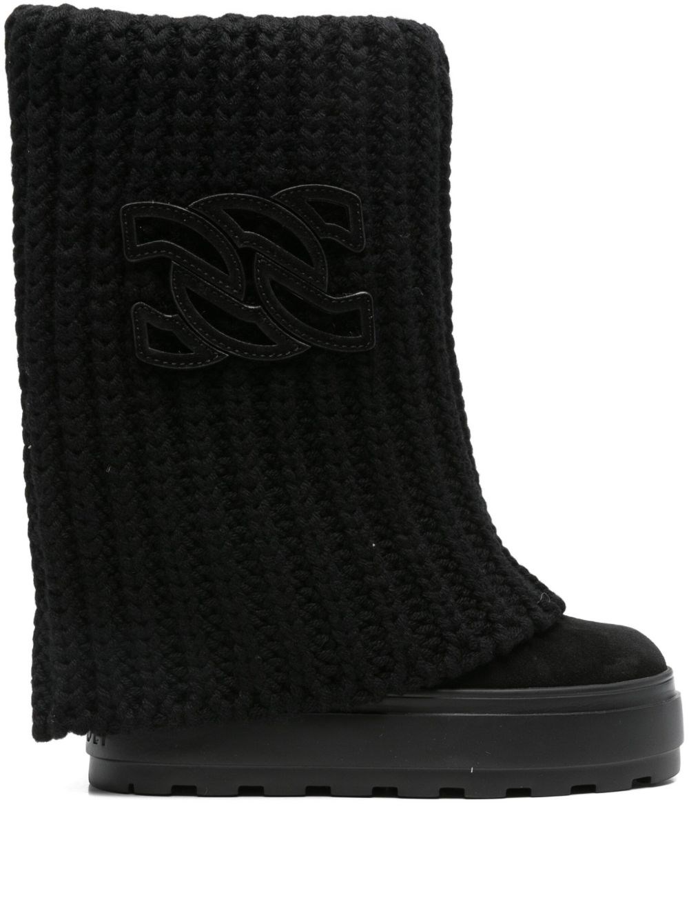Casadei Tricot Wool Boots - Casadei - Modalova