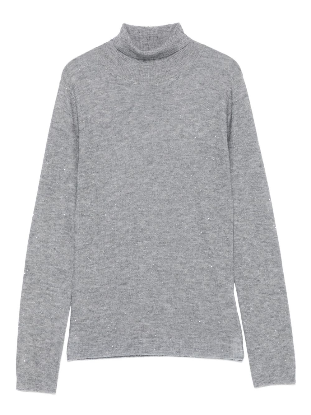 Wool Turtle-Neck Sweater - Fabiana Filippi - Modalova