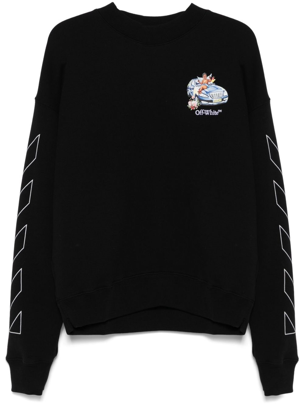 Off White Logo Sweatshirt - Off White - Modalova