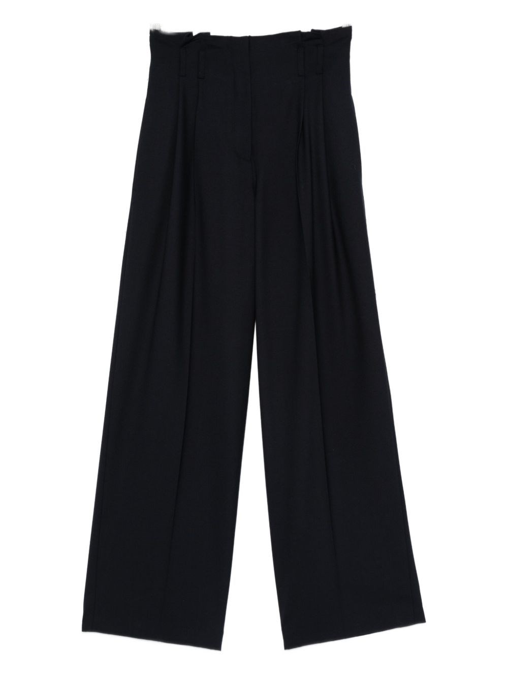 Semicouture Matisse Wool Blend Trousers In Blue