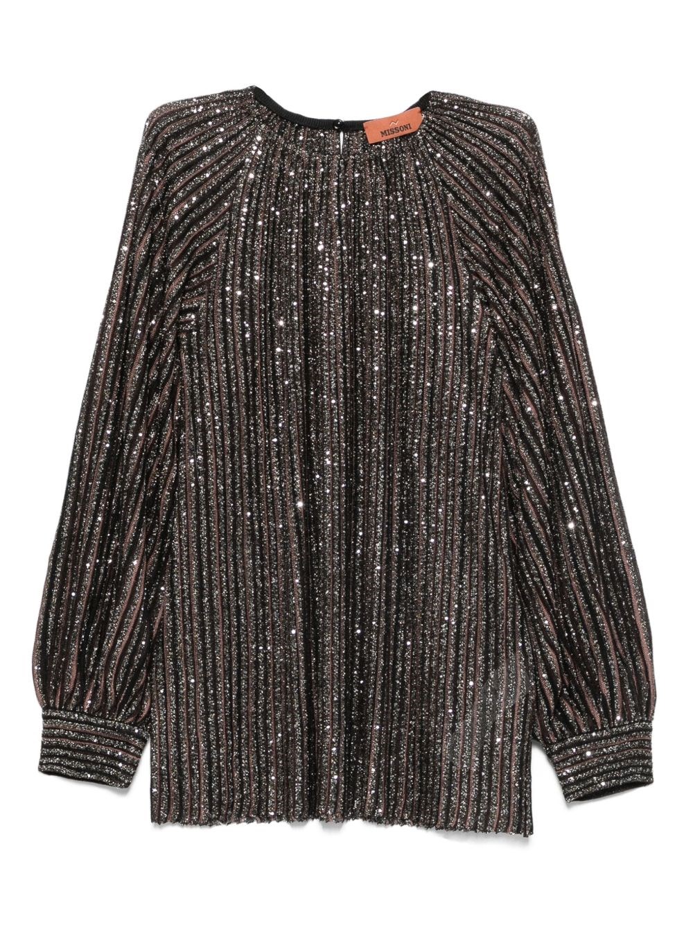 Missoni Sequined Top In Brown