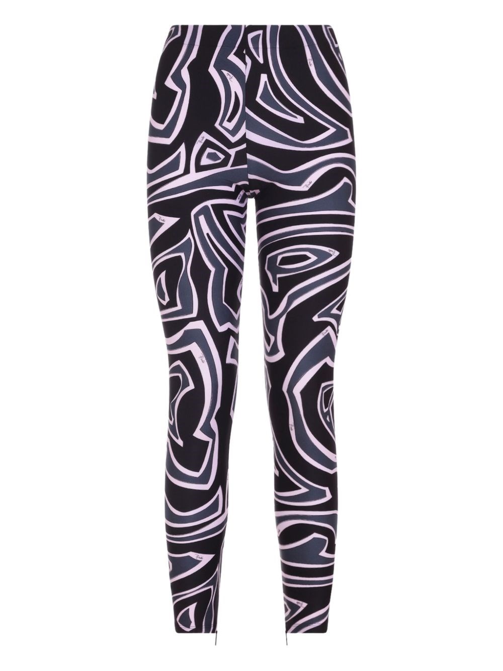 Pucci Abstract Pattern Stretch Fit Trousers In Multi