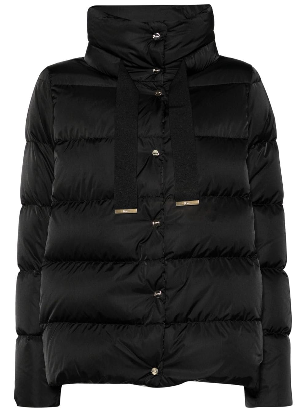 Herno Short Down Jacket In Black