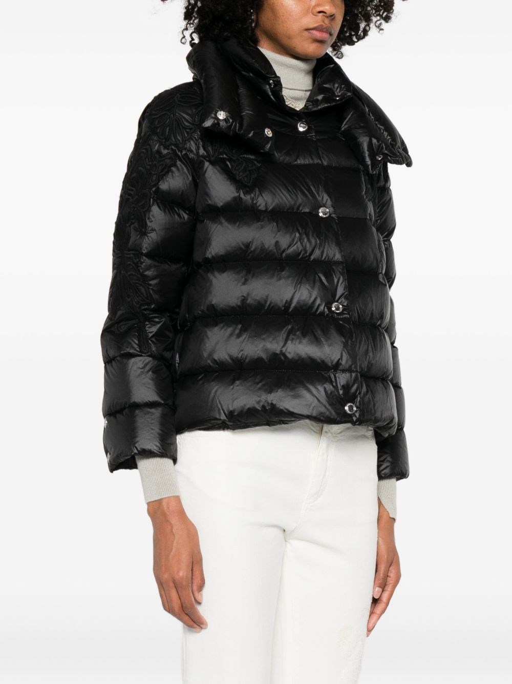 Ermanno Short Down Jacket In Black