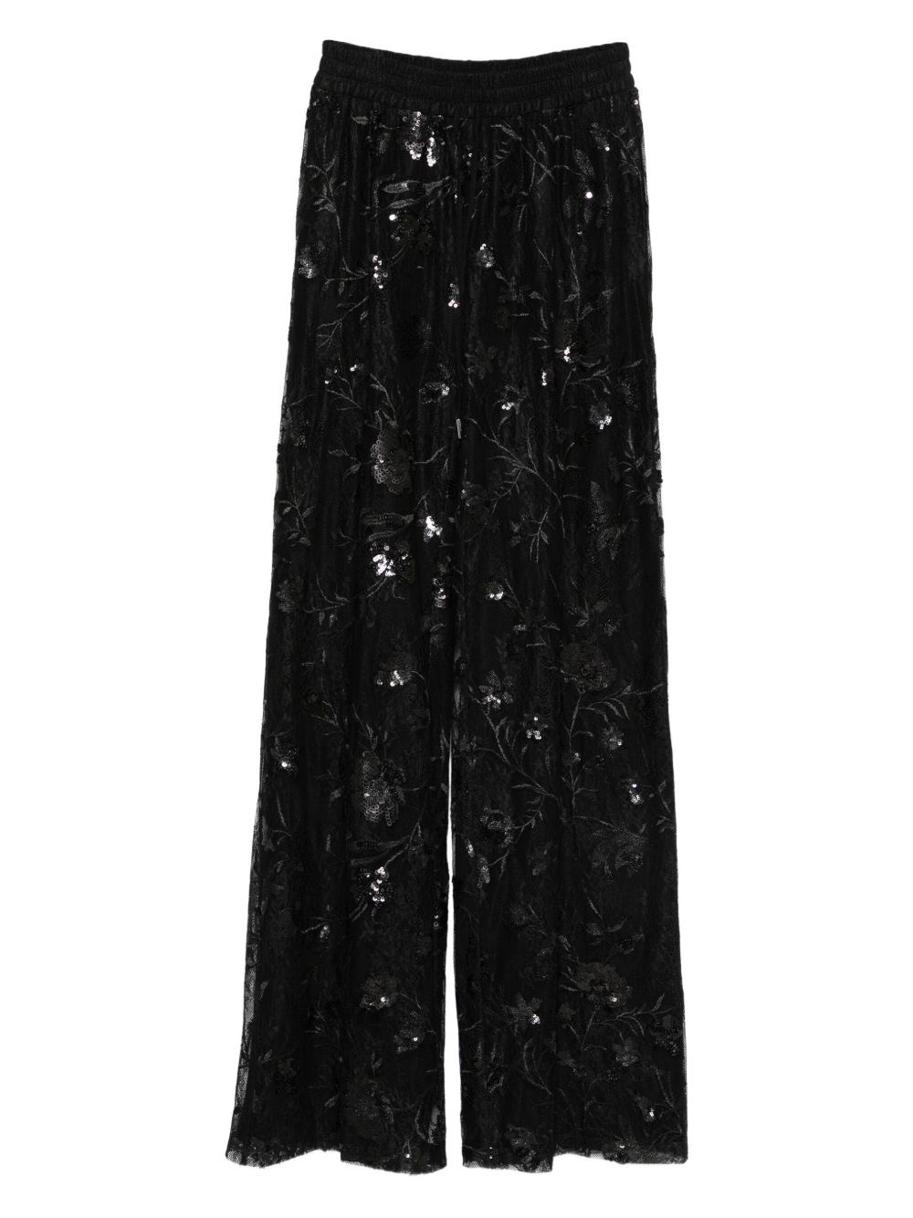 Ermanno Sequined Trousers In Black