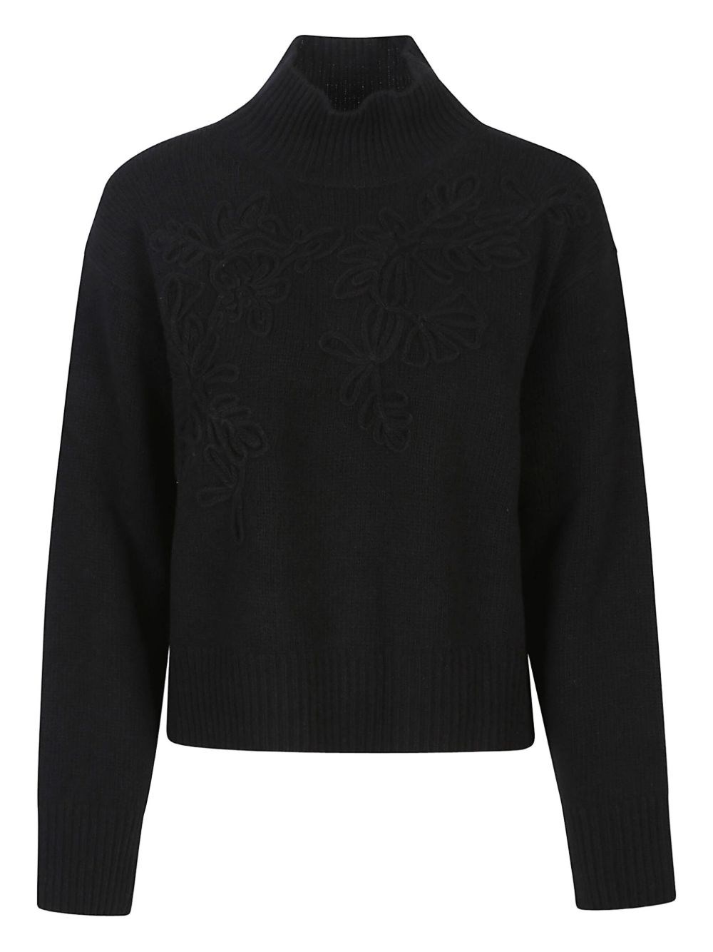 Ermanno High-neck Sweater In Black