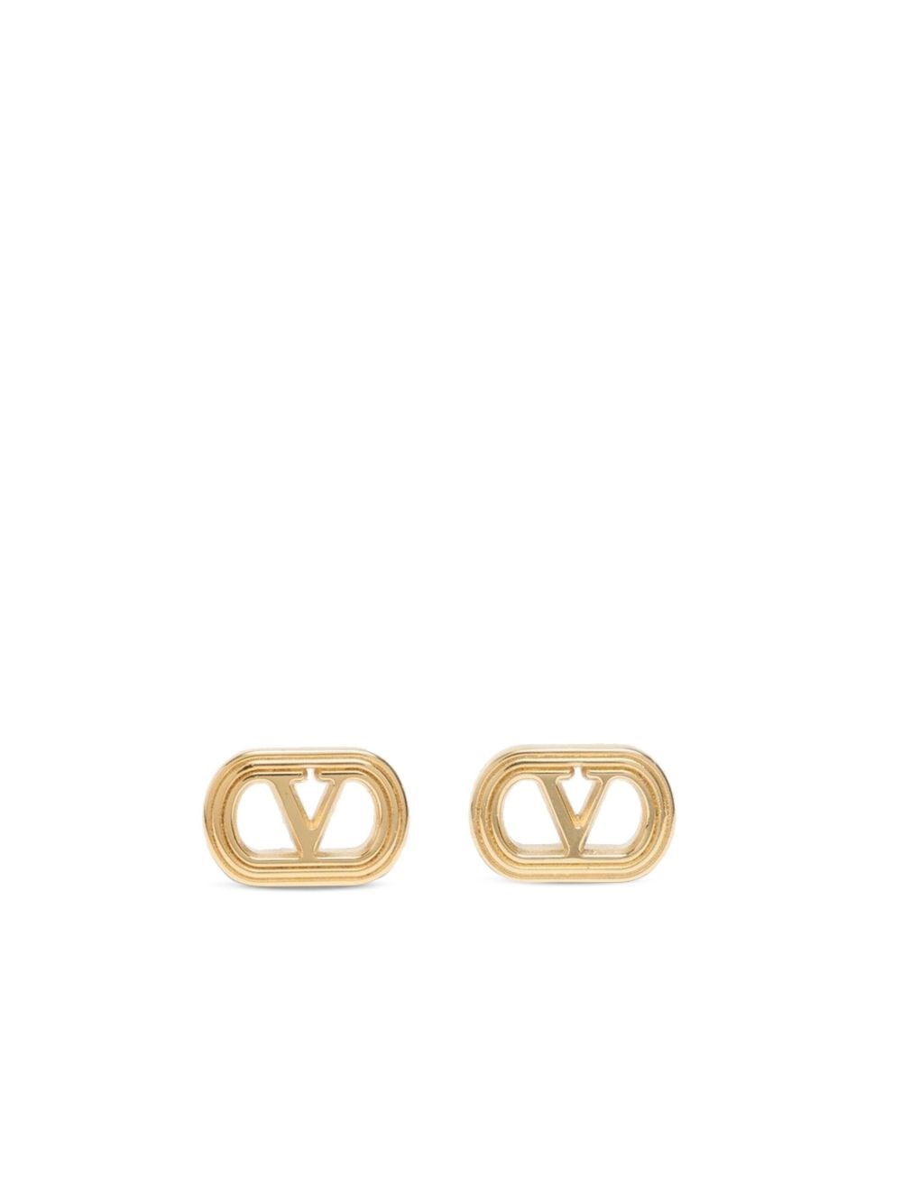 Valentino Ovalette Stud Earrings Featuring Oval Shape In Gold
