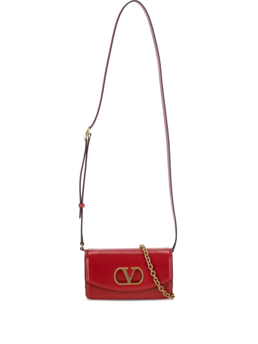 Vain Small Leather Clutch - Valentino Garavani - Modalova