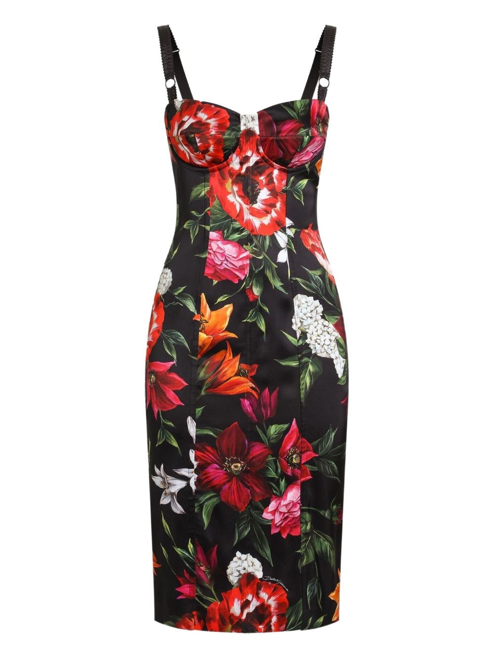 Dolce & Gabbana Satin Printed Dress - Dolce & Gabbana - Modalova