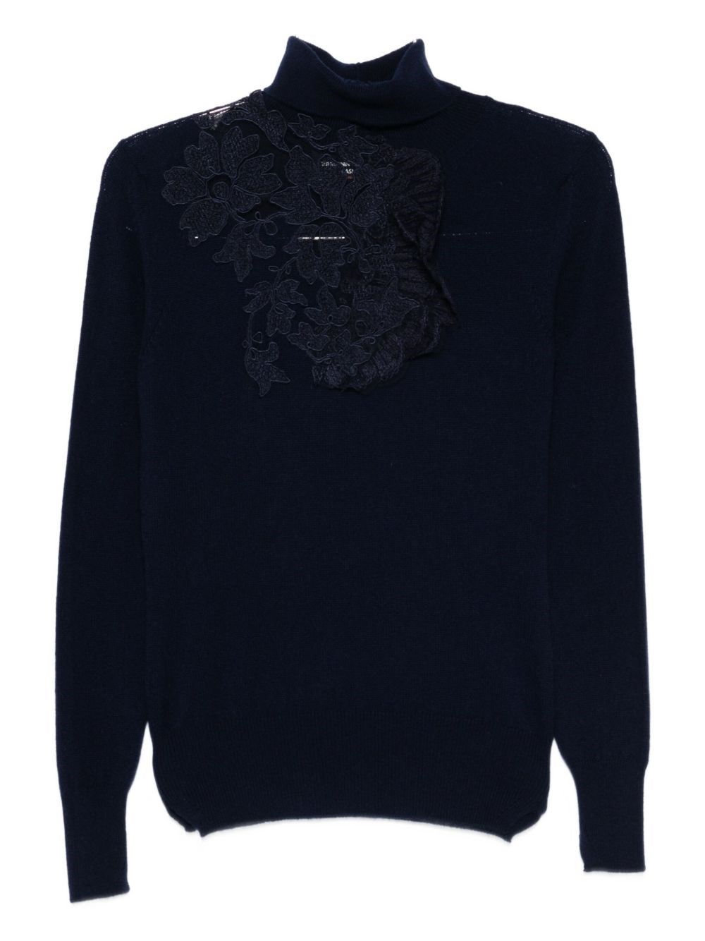 Ermanno Scervino Cashmere Turtle-neck Jumper In Blue