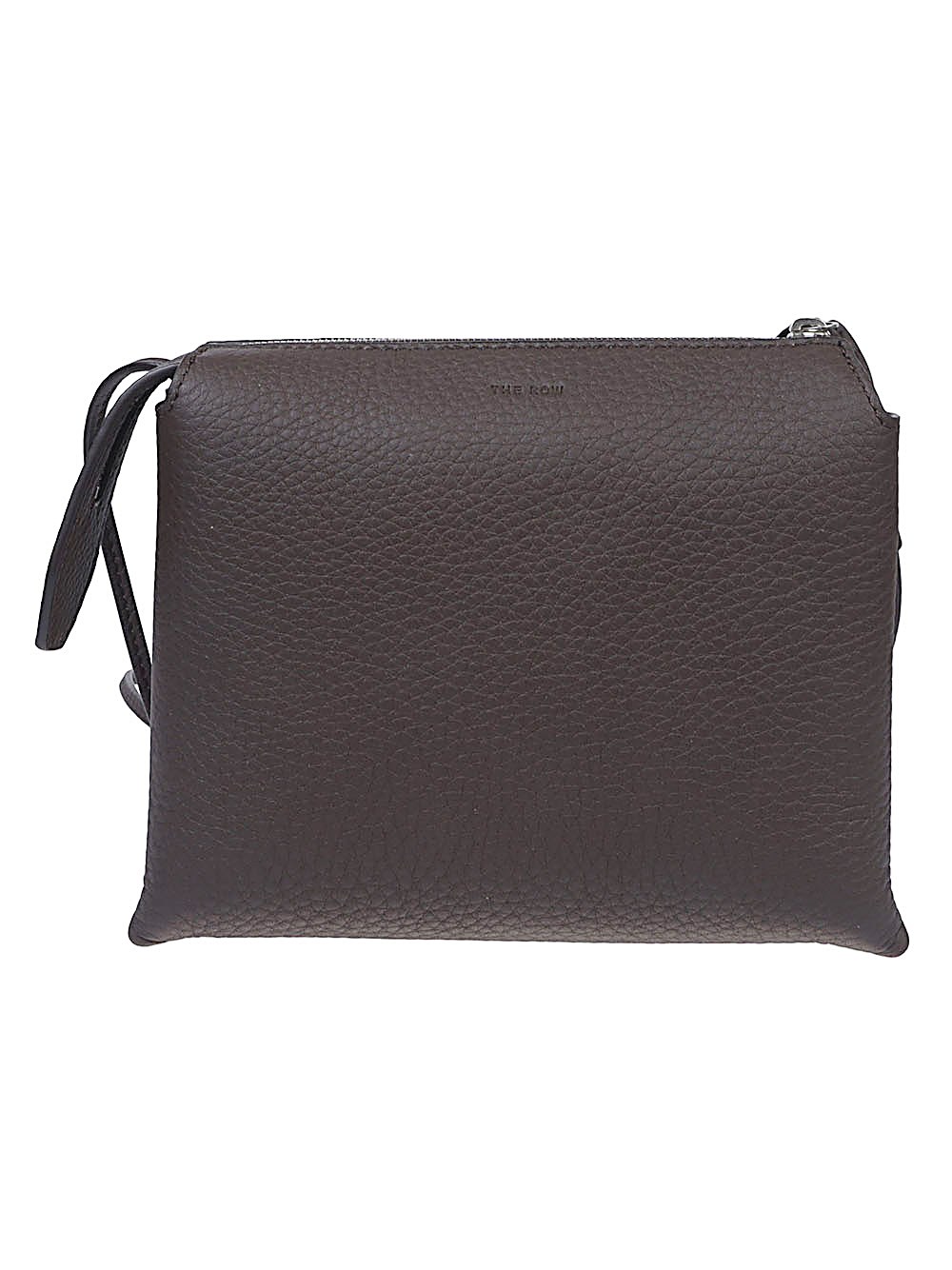 The Row Nu Mini Leather Crossbody Bag In Brown