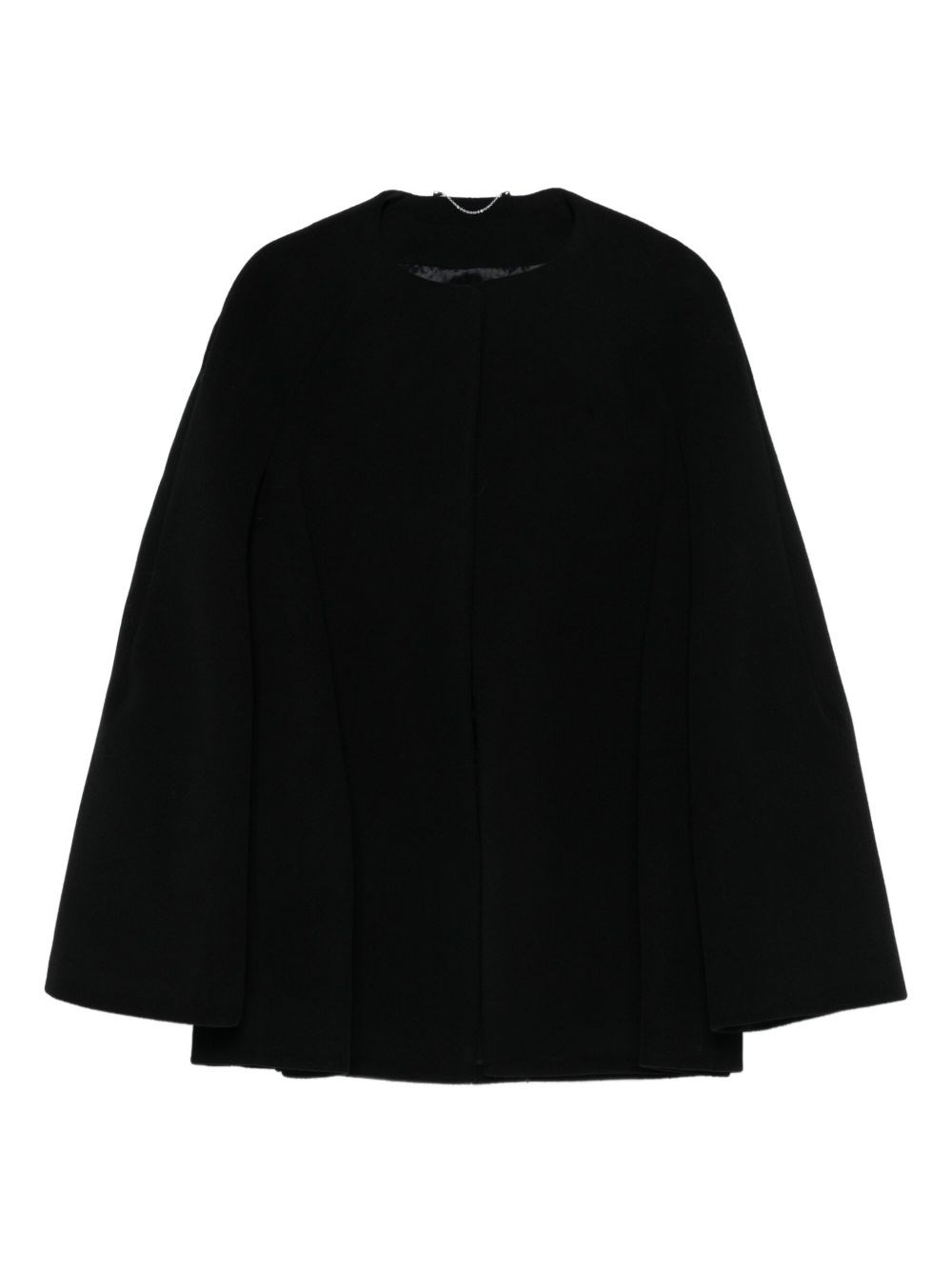 Totême Toteme Wool Bell-sleeve Coat In Black