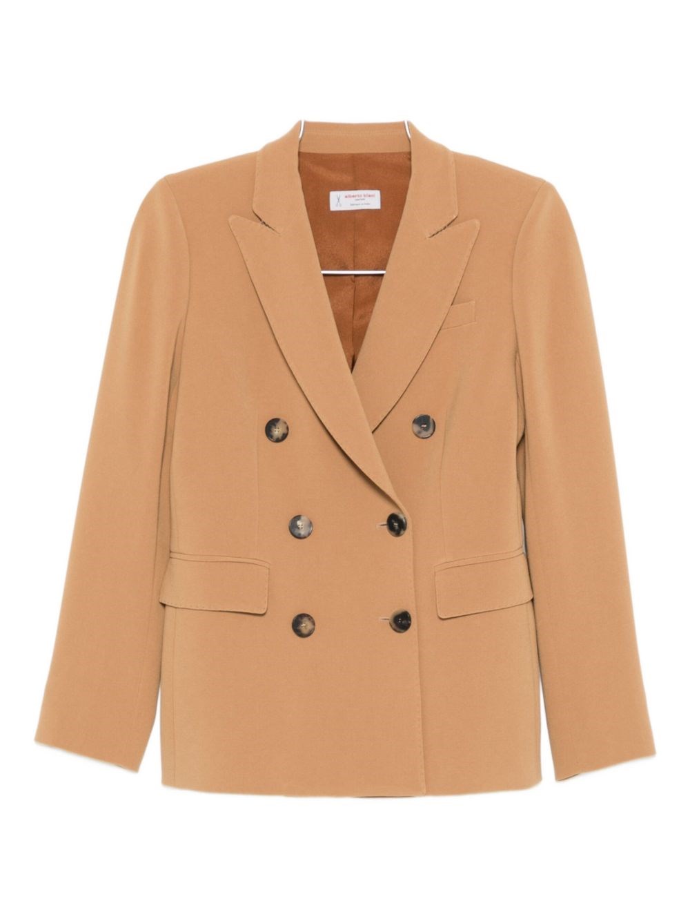 Alberto Biani Double-breasted Jacket In Sand