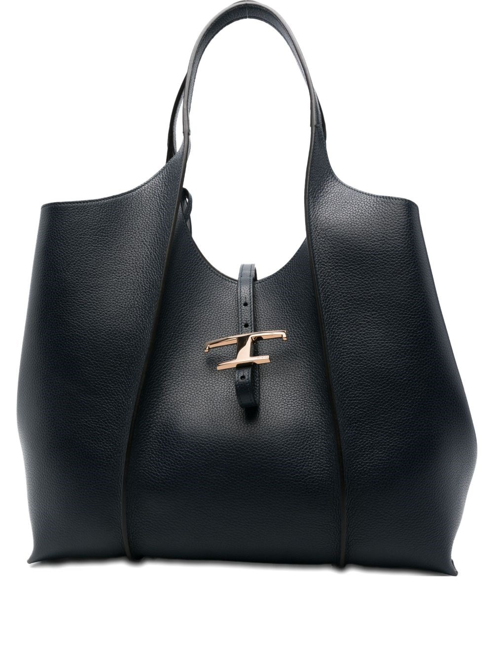 Tod's Medium Leather Tote Bag In Blue
