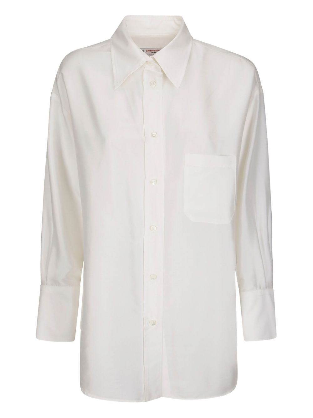 Alberto Biani Silk Shirt In White