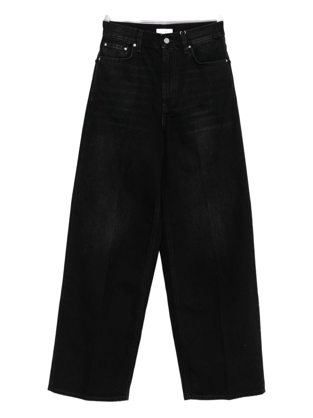 Totême Toteme Wide-leg Denim Jeans In Black
