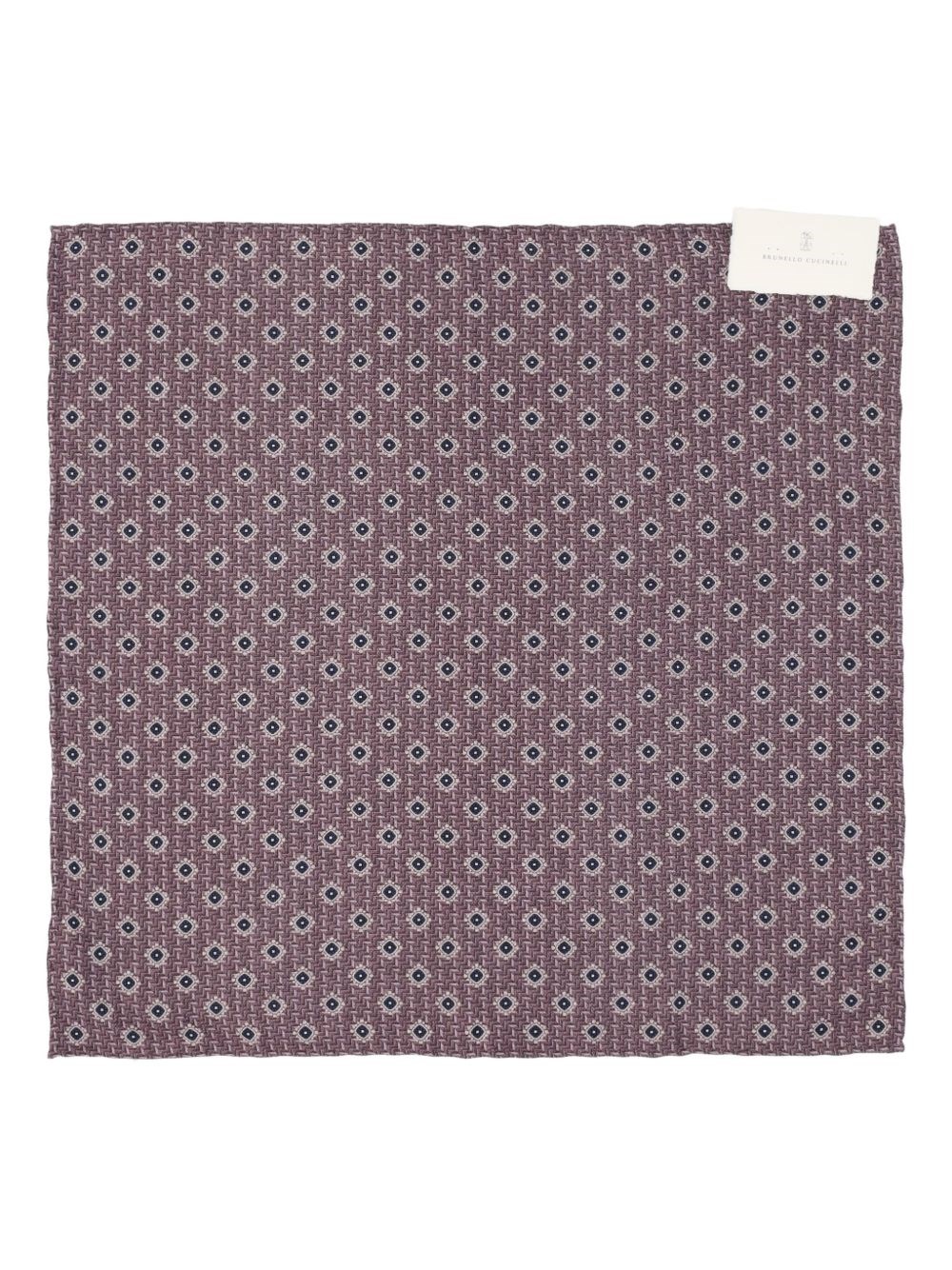 Brunello Cucinelli Silk Foulard In Purple