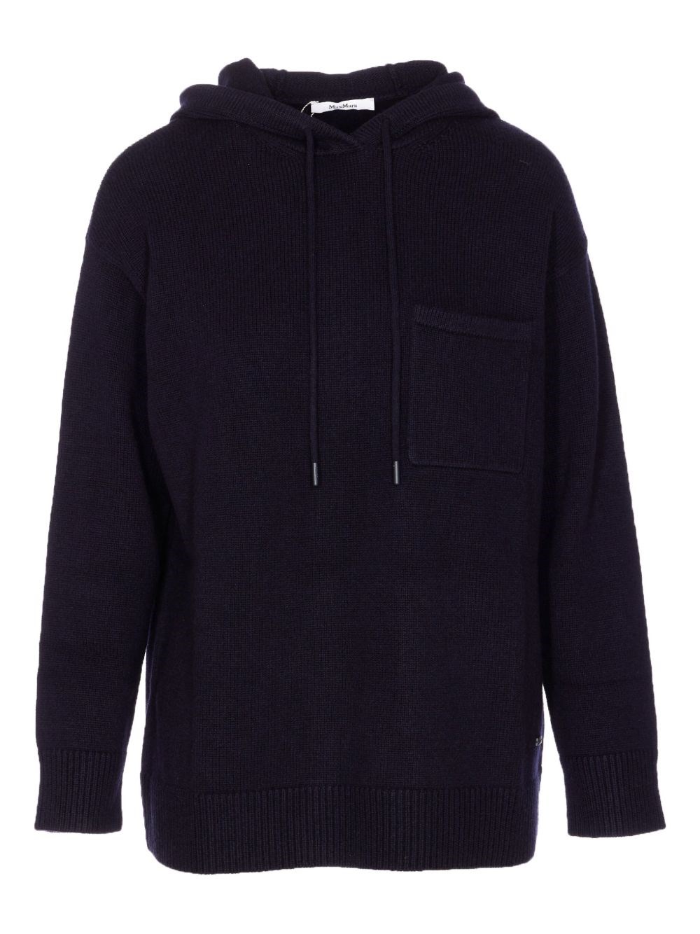 Max Mara Cashmere Wool Sweatshirt In Blue