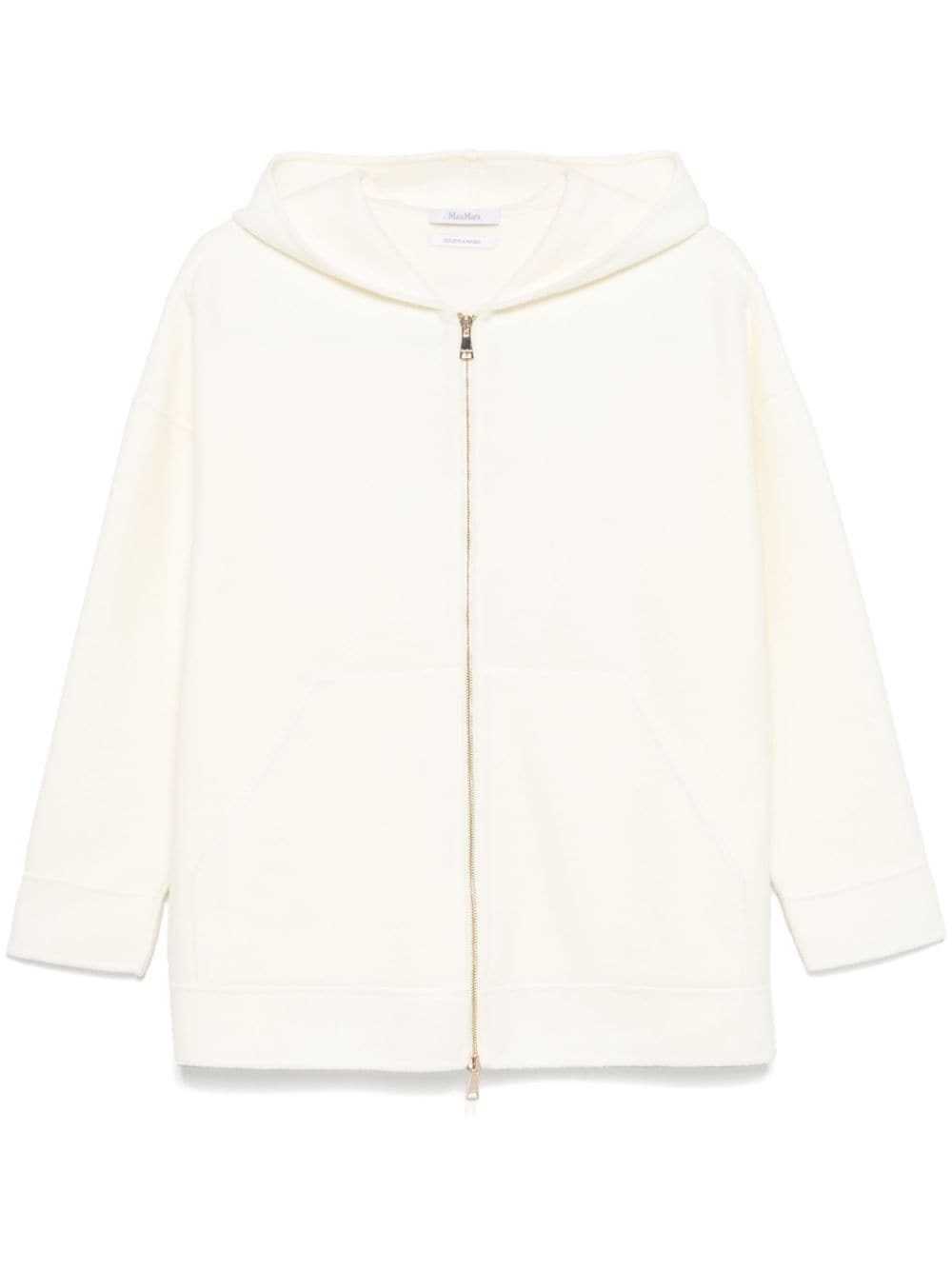 Max Mara Cashmere Wool Sweatshirt In White