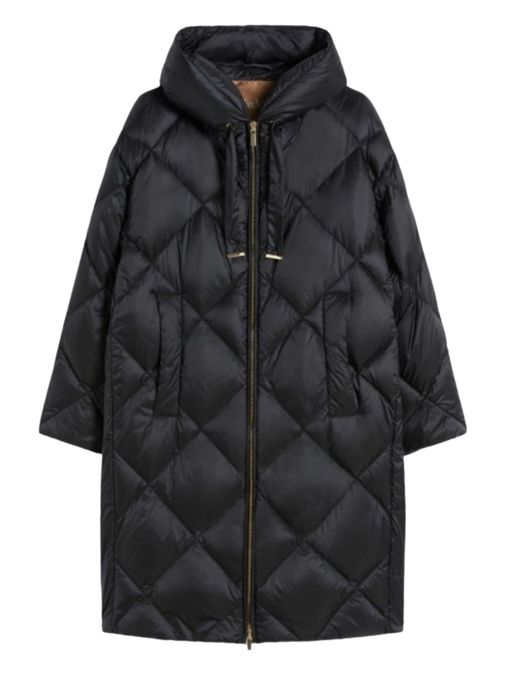 Max Mara The Cube Nylon Down Jacket In Black