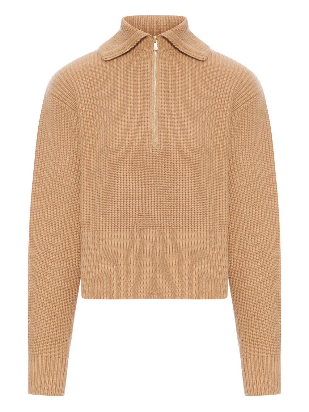 Max Mara Cashmere Wool Polo Shirt In Sand