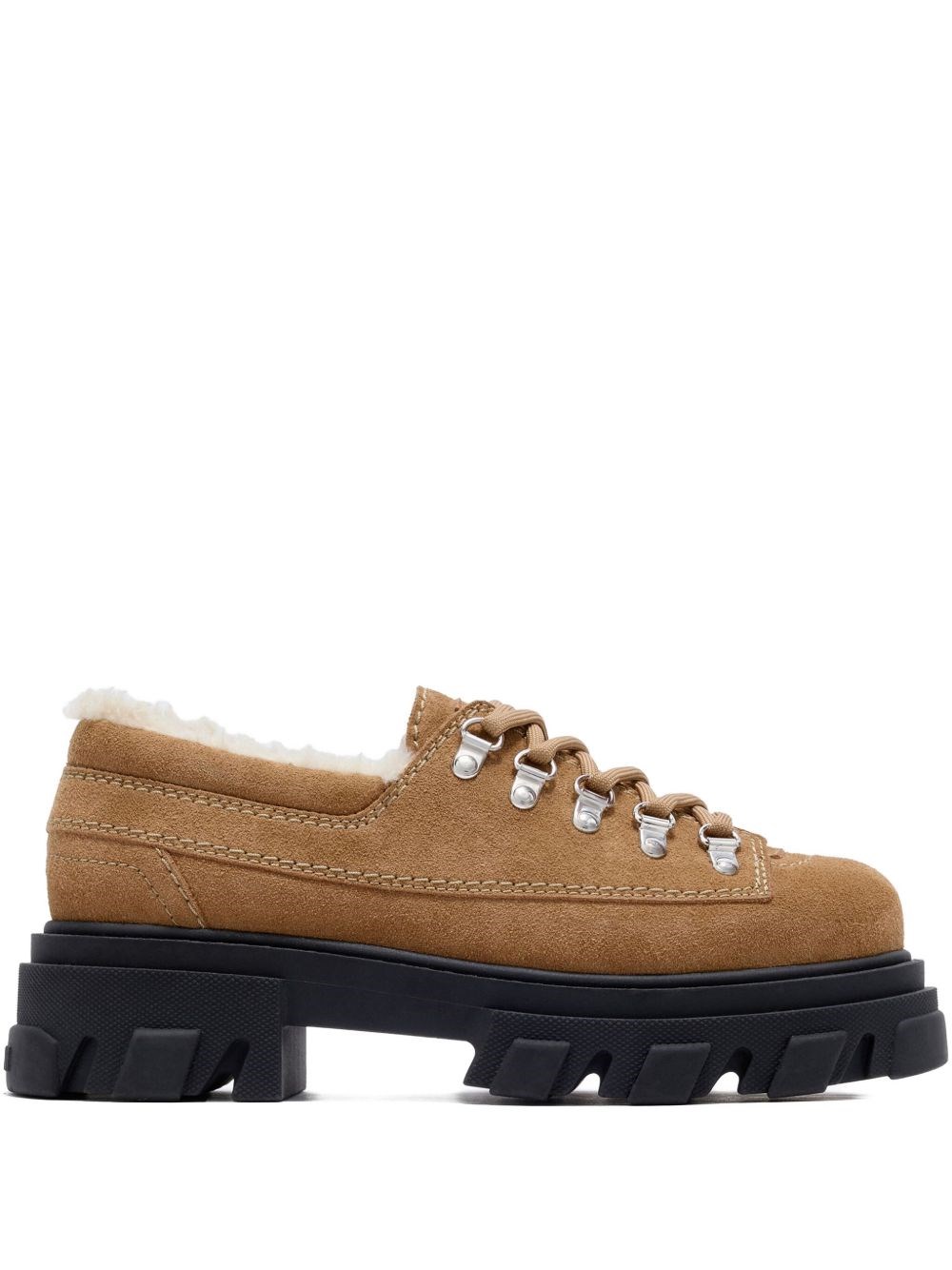 GANNI Suede Derbie Shoes