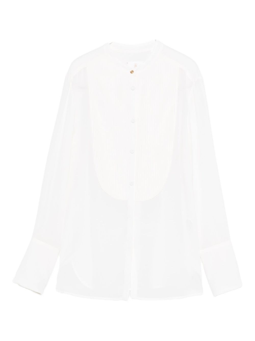 Trame Auree Silk Shirt In White