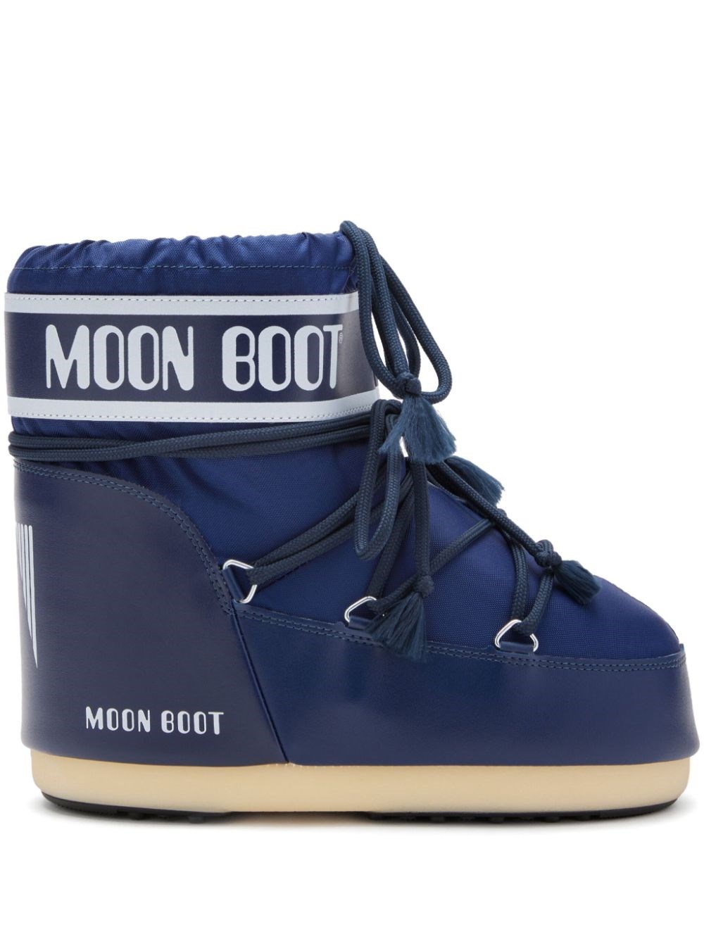 Moon Boot Blue Icon Low Snow Boots In Brown