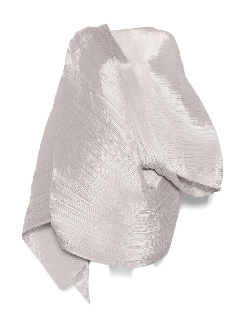 Issey Miyake Pleats Please Pleated Stole In Gray